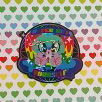 Image 2 of NEVER KYS Miku Sticker!