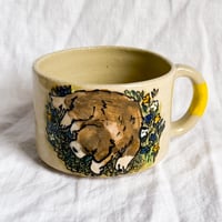 Image 2 of Curled up in the Flowers Mug