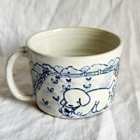 Image 1 of Blue Picking Oranges Mug