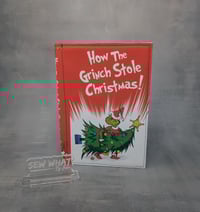 Image 1 of Handmade Grinch Jr Legal Size Notepad 5"x8" Holder w/Pad