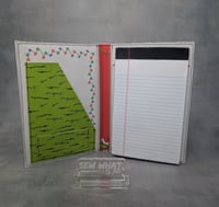 Image 3 of Handmade Grinch Jr Legal Size Notepad 5"x8" Holder w/Pad