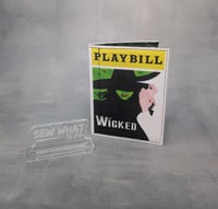Image 1 of Handmade Wicked Inspired Playbill Memo Pad Holder w/Pad