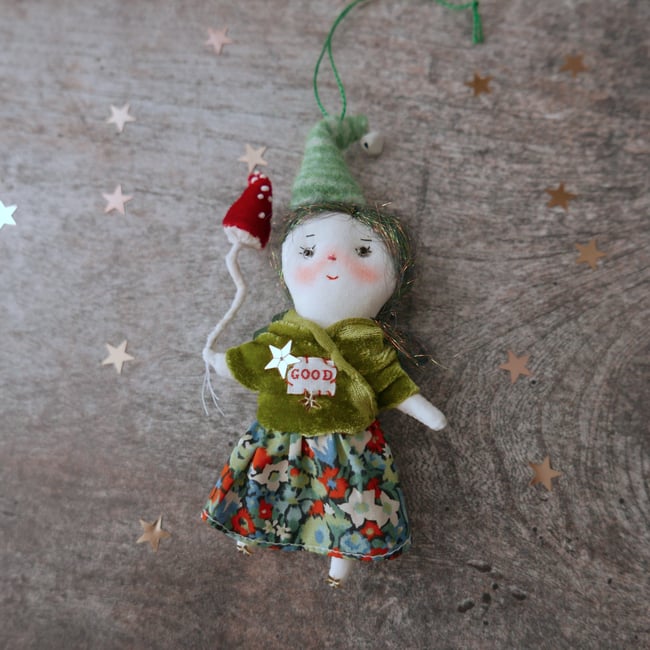 toadstool pixie doll