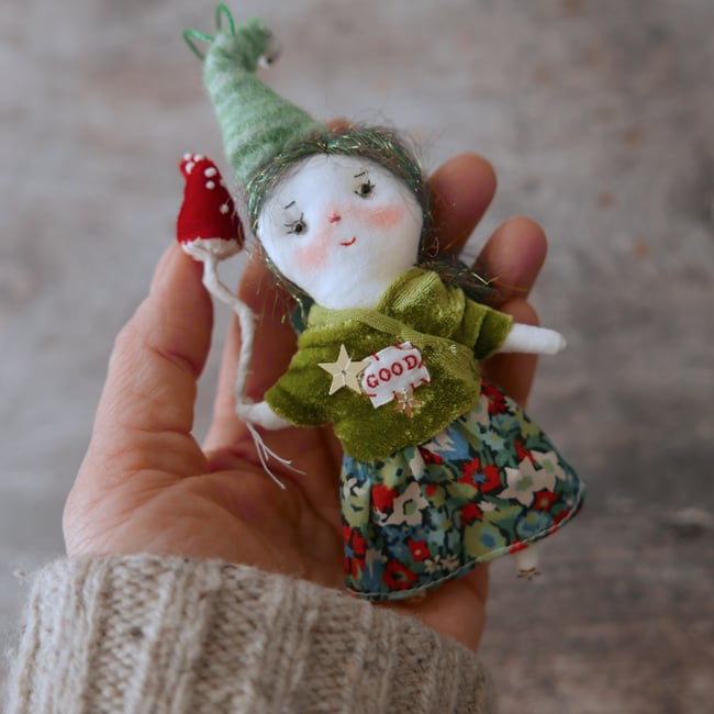 toadstool pixie doll