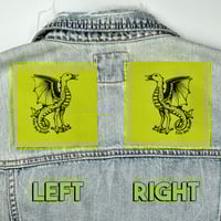 Image 2 of Quackatrice Patch - left side - four colors