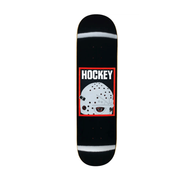 Hockey SkateBoards - Half Mask Black - 8"