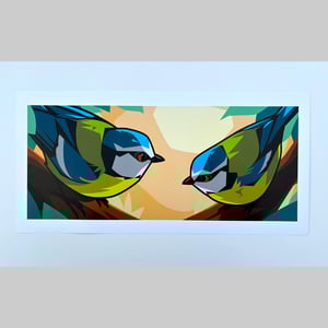 Image of Blue Tits - Landscape - Limited Edition