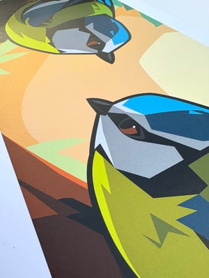 Image of Blue Tits - Landscape - Limited Edition