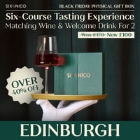 Six Courses & Matching Wine for 2 - Edinburgh
