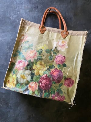 Image of one of kind painting bag - rose is a rose