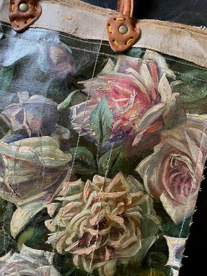 Image of one of kind painting bag - rose is a rose