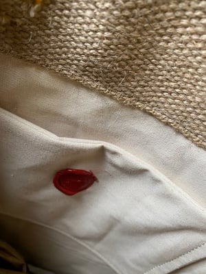 Image of one of kind painting bag - rose is a rose