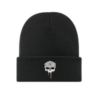 BONNET NOIR- BRODERIE SKULL COULURE