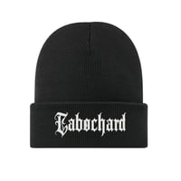 BONNET NOIR- BRODERIE SKULL CABOCHARD