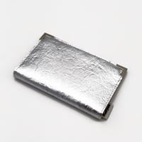 Image 2 of Portafoglio in pelle vegana argento