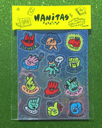 Set de pegatinas Manitas