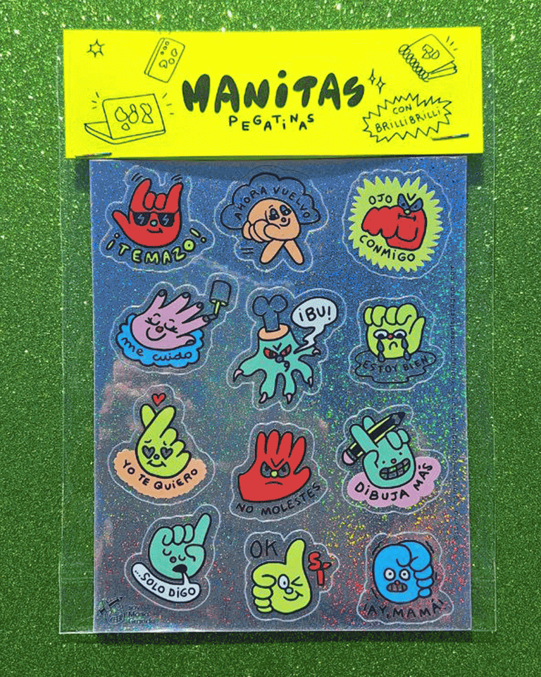 Set de pegatinas Manitas
