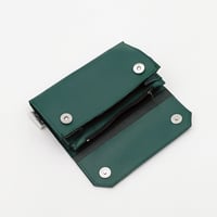 Image 2 of Portafoglio in pelle d'uva verde scuro