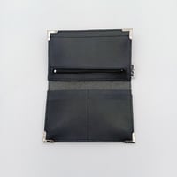 Image 3 of Portafoglio in pelle cactus nero