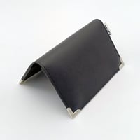 Image 1 of Portafoglio in pelle cactus nero