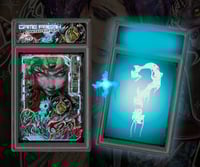 Image 1 of Preorder Limited Edition"Game Freak" Holographic Trading Card Slab + Mystery Card Slab