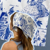 Image 5 of Bandana Feminist Toile de Jouy <small>(100% pure cotton)</small>