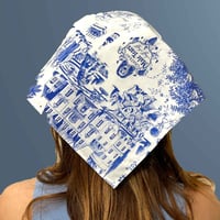 Image 1 of Bandana Feminist Toile de Jouy <small>(100% pure cotton)</small>