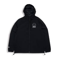 Image 1 of HARD LOGO WINDBREAKER - BLK