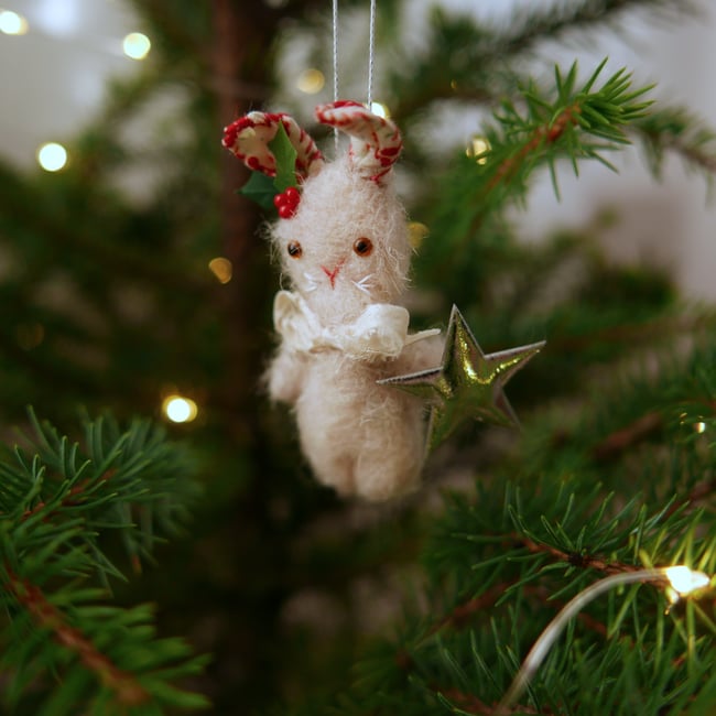star bunny ornament