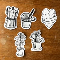 lot de 5 autocollants
