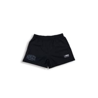 WOMENS VARSITY BEACH SHORTS - BLK