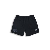 MENS VARSITY BEACH SHORTS - BLK