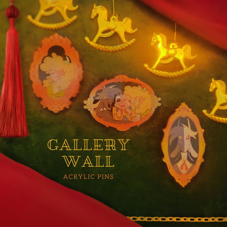 Gallery Wall Acrylic Pins