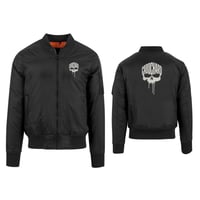 BOMBERS NOIR - BRODÉ SKULL COULURE