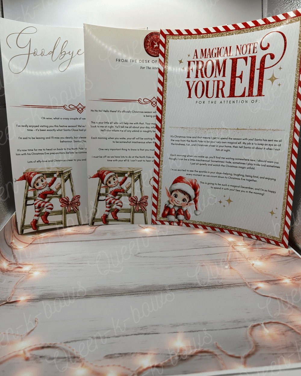 Image of North Pole Personalised Elf Letter Bundle