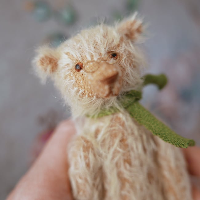 St. John, a small artist bear