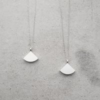 Image 3 of Small New Quarter Pendant in Turquoise or Soft Earthy Green