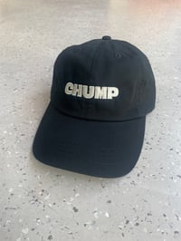 Black CHUMP cap w/ beige embroidery