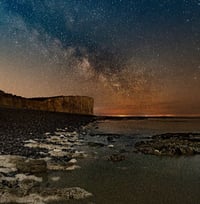 Pack of 10 Christmas Cards: Shoals of Stars Swam at my Feet by Steve Geliot