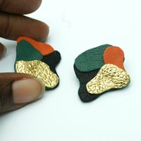 Image 2 of Abstract Petals - Stud earrings