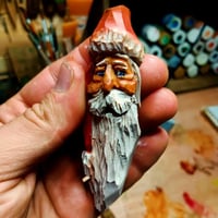 Image 1 of Carve a Santa Ornament in wood 