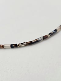 Image 7 of 14k Gold Filled Beaded Agate Necklace