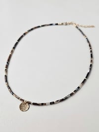 Image 3 of 14k Gold Filled Beaded Agate Necklace