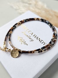 Image 5 of 14k Gold Filled Beaded Agate Necklace