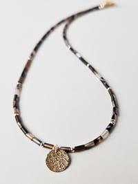 Image 4 of 14k Gold Filled Beaded Agate Necklace