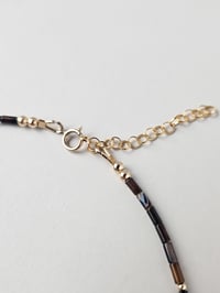 Image 8 of 14k Gold Filled Beaded Agate Necklace