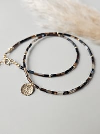 Image 2 of 14k Gold Filled Beaded Agate Necklace