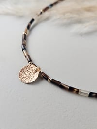 Image 1 of 14k Gold Filled Beaded Agate Necklace