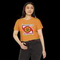 Image 4 of THE WEATHER IS HAPPENING ACOLYTE'S WOMEN'S CROP TOP