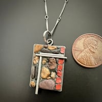 Image 2 of Falling Rock Pendant, small rectangle 